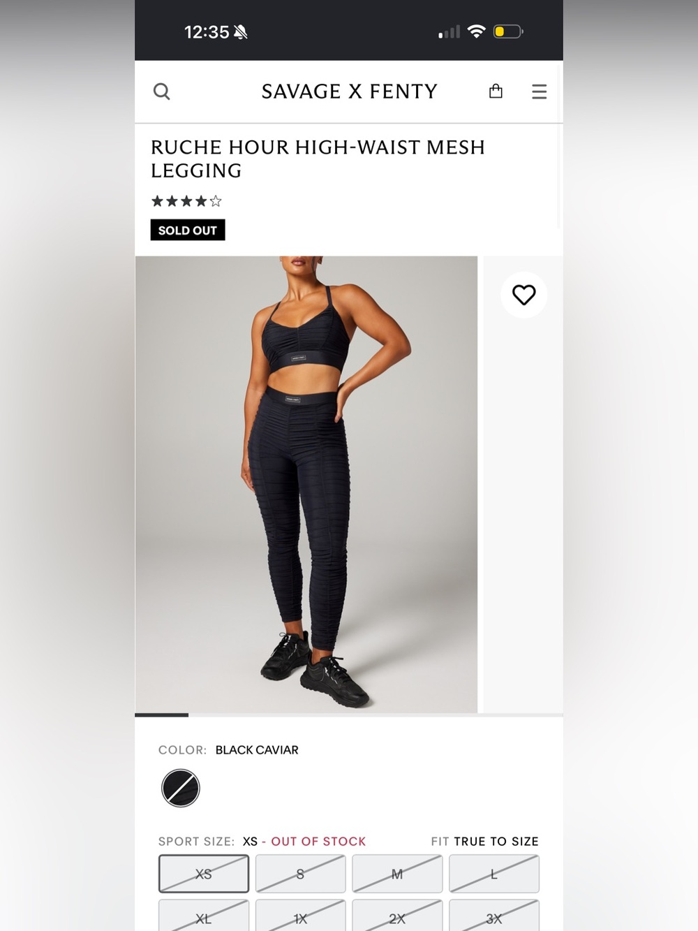 NEW XS Savage x Fenty Leggings
